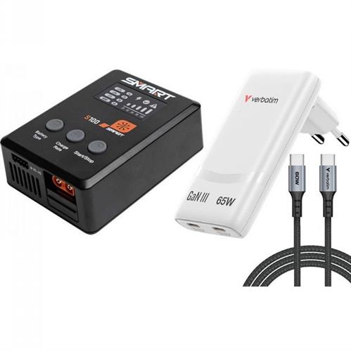 מטען S100 USB-C Smart Charger + 65W USB C