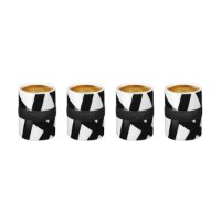 מארז ארבעה ספלי אספרסו מונדריאן Ring Black - מארז לא מושלם