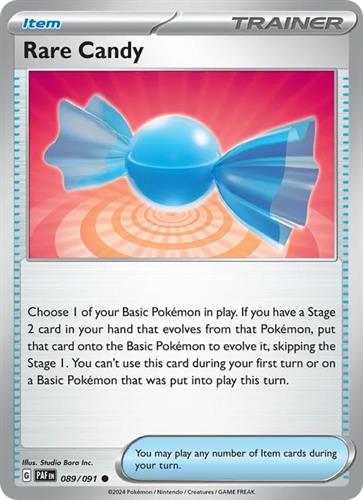 קלף בודד single פוקימון - rare candy - Paldean Fates - 089/091
