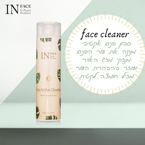 סבון פנים אקטיבי 280מ"ל | In Face Face Active Cleanser 280ml