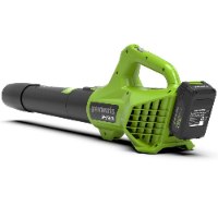 מפוח עלים + 2 סוללות 4 אמפר ומטען - GREENWORKS 99506-12 GEN2 24V