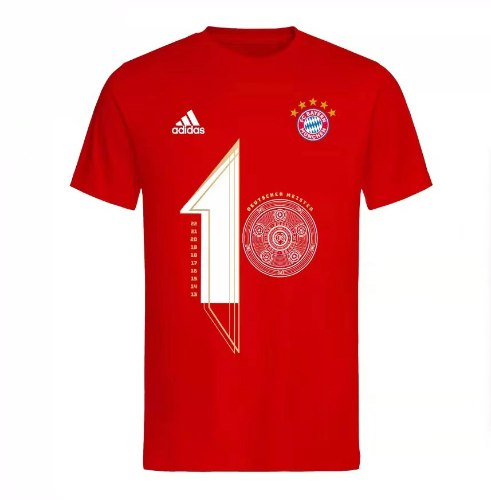 חולצת T באיירן מינכן - אלופת גרמניה 2022 אדום