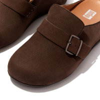 Fit-Flop Shuv Buckle-Strap Chocolate Brown שוב רצועה חום פיט פלופ נעלי נשים