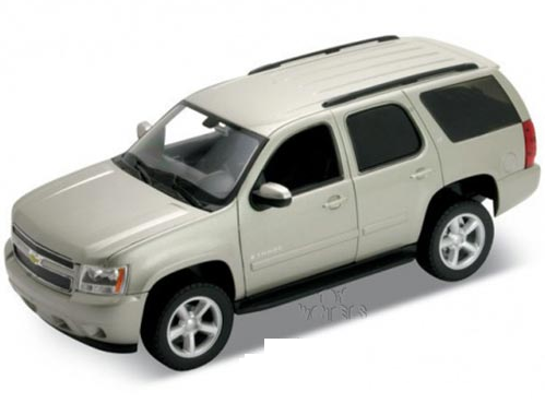 דגם מכונית שברולט טאהו זהב 1:24 Chevrolet Tahoe SUV 2008 מבית Welly