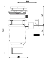 טוחן אשפה KITCHENMAID דגם KMC-512  3/4HP אספקה מיידית ישירות מהיבואן