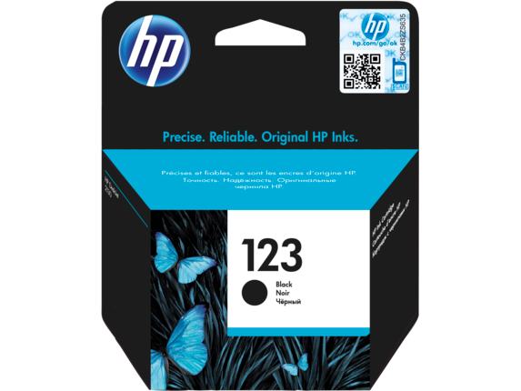 ראש דיו מקורי HP 123 - שחור