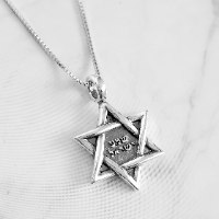 תליון מגן דוד מכסף T6441