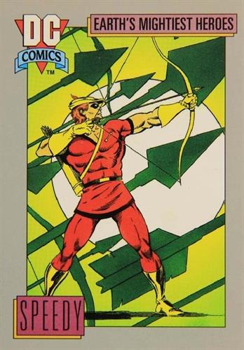 קלף בודד די.סי קומיקס DC Comics - Speedy's Bow and Arrows - Earth's Mightiest Heroes - 75