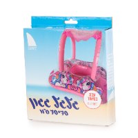 גלגל ים תינוק חד קרן עם גגון בקופסה