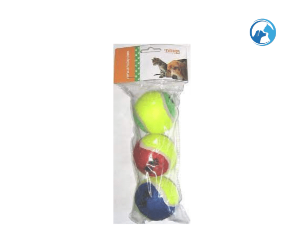 3 כדורי טניס לכלב