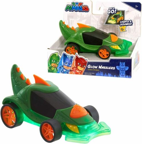 כוח פיג'יי- מכונית ירוקה גלגלים זוהרים