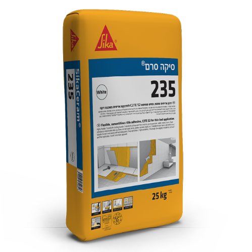סיקה סרם 235 פלקס – דבק אריחים צמנטי גמיש מטיפוס C2TE S2