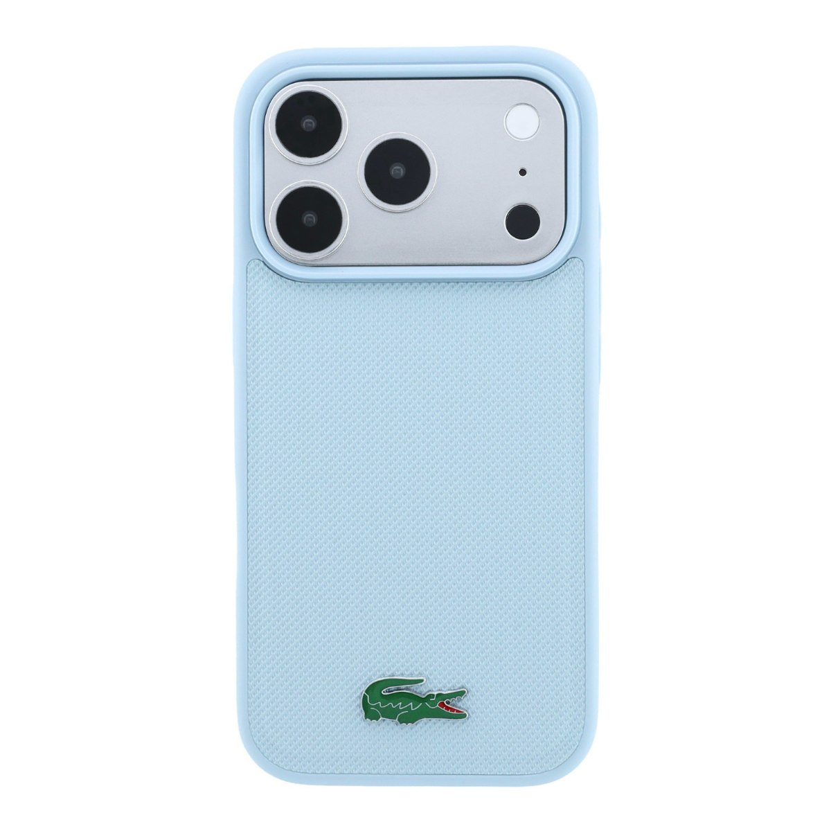 כיסוי סיליקון LACOSTE מקורי לאייפון IPHONE 18 PRO MAX עם תמיכה ב MagSafe – תכלת
