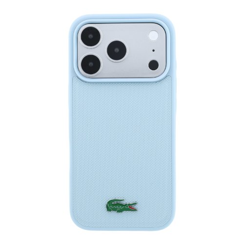 כיסוי סיליקון LACOSTE מקורי לאייפון IPHONE 18 PRO MAX עם תמיכה ב MagSafe – תכלת