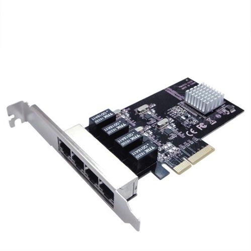 כ. רשת  ST Lab N-451 PCIe 4-Port Gigabit Net Controller PCIEX4