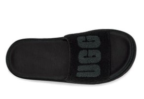 UGG Laton Black Terry כפכפי נשים - שחור