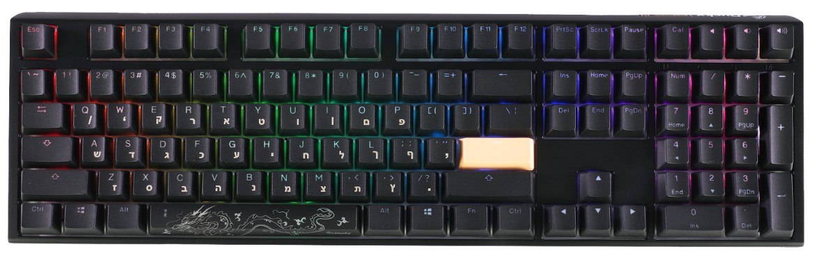 מקלדת מכנית לגיימינג Ducky One 3 RGB עם Cherry Silent Red ותמיכה בהחלפת מתגים – תמונה 1