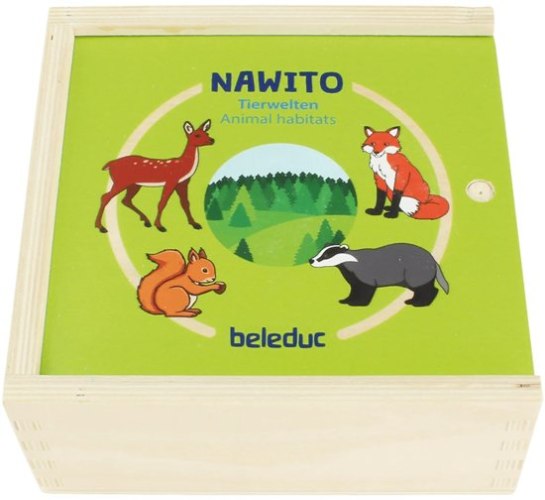 משחק הכרת סביבת בעלי החיים 45 חלקים Cognito מעץ 11580 מבית Beleduc