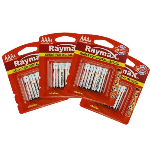 מארז 48 סוללות AAA  אלקליין 19004110SET12 מבית RAYMAX