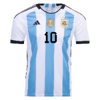 חולצת משחק ארגנטינה בית 2022 - שלושה כוכבים - זוכת המונדיאל - ליונל מסי