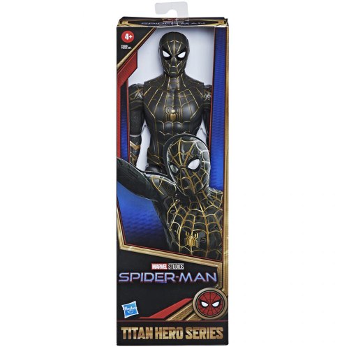 ספיידרמן - דמות בחליפה שחורה וזהב סדרה טיטאן  - SPIDERMAN