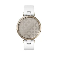 Lily Sport Cream Gold Bezel with White Case and Silicone Band