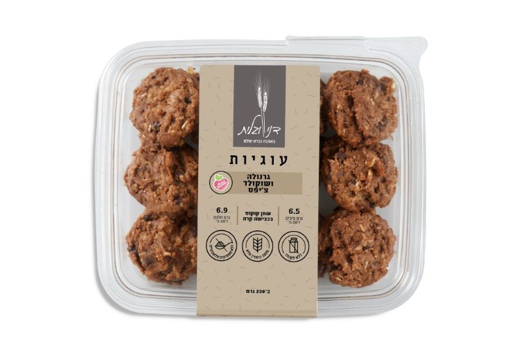 עוגיות גרנולה שוקולדצ'יפס 230 גרם - דני וגלית