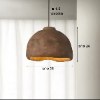 דגם 2 חום - 35 ס״מ - נברשת תקרה בסגנון מודרני Japan דגם Stone