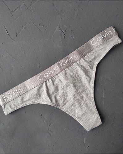 תחתון חוטיני אפור קלווין קליין Calvin Klein