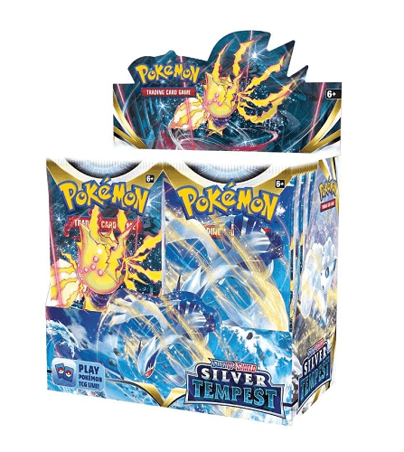 Pokemon TCG: Sword & Shield 12 Silver Tempest Box 2022 קלפי פוקימון מקוריים בוסטר בוקס סילבר טמפסט