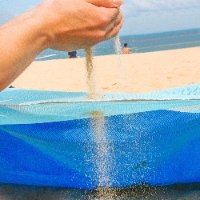 מחצלת חוף חדשנית מסננת חול- matNOsand
