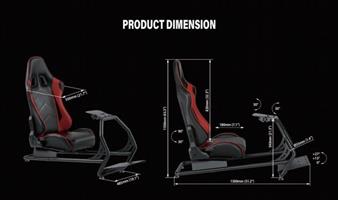 SpeedSeat דגם SS-V2 - כסא מקצועי עם מסילות סליידר וכיוון משענת