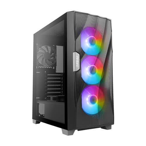 מארז ANTEC DF700 FLUX Tempered Glass RGB Mid tower Black Case