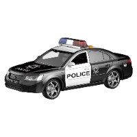 מכונית משטרה שחורה עם אורות וצלילים 1:16