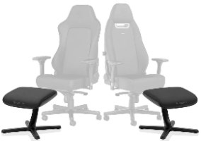 מושב מרופד רך עם ריפוד עור סינטטי – הדום Noblechairs Footrest V2.0 בצבע שחור