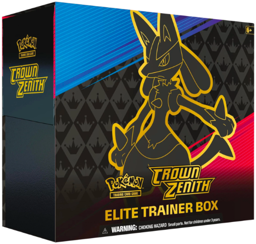 קלפי פוקימון מארז קראון זינית' אליט טריינר בוקס Pokémon TCG: Crown Zenith Elite Trainer Box