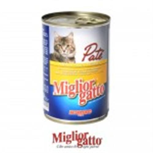 שימורים לחתול מיגליאור פטה עוף 410 גרם בקופסה