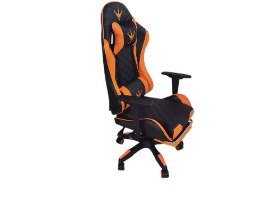 כיסא גיימינג RODEO XP005 (כתום ושחור) כולל הדום לרגליים נשלף