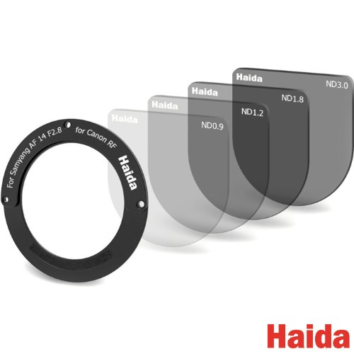 Haida Rear Lens ND Filter Kit for Samyang 14mm f/2.8 RF for Canon RF קיט פילטרים אחוריים כולל מתאם