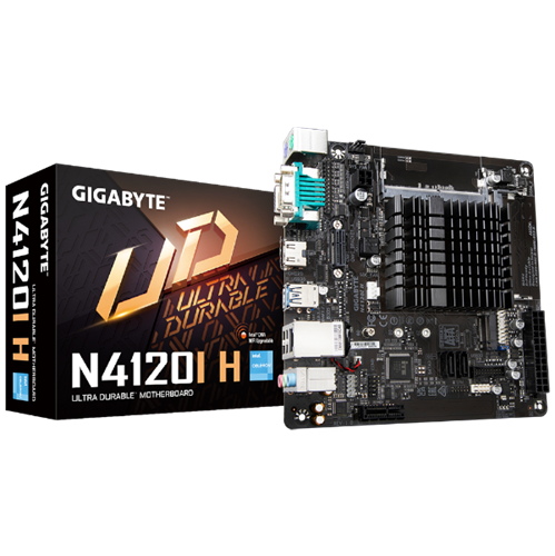 לוח עם מעבד Gigabyte N4120I H Mini-ITX With Intel Celleron N4120