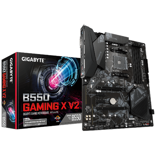 לוח אם Gigabyte B550 GAMING X V2 1.4 ATX DDR4 HDMI DVI AMD