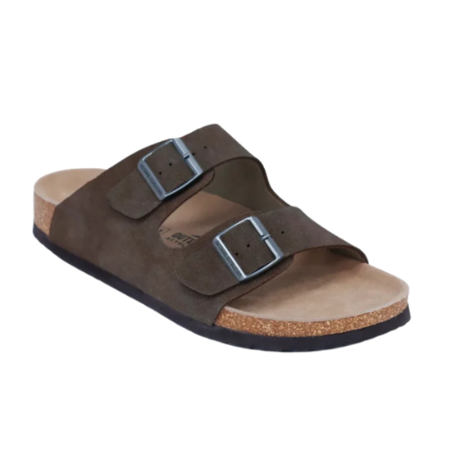 Outdoor Revolution כפכפי גברים זמש Clay צבע חום