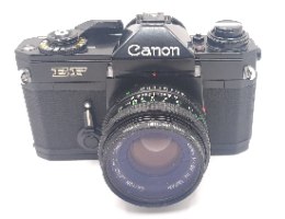 Canon EF 424058+ canon FD lens 50 1.8  424058 מצלמת פילם