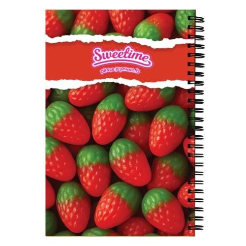 SWEETIME מחברת ממותגת - גומי תות