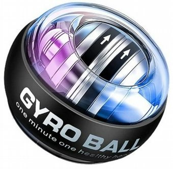 Gyro Ball לחיזוק שרירי הידיים | כדור כוח לאימון עם תאורה אוטומטית