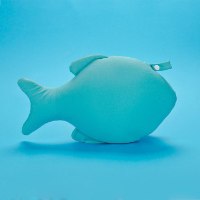 כרית ראש נשטפת לים דג כחול Blue Fish