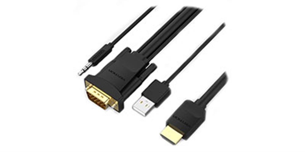 Vention HDMI to VGA with Audio + USB Power Input - 3M Cable