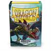 ירוק  - סליבים מגנים Dragon Shield Matte לקלפים סטנדרטיים  – 100 יחידות | מגוון צבעים לבחירה