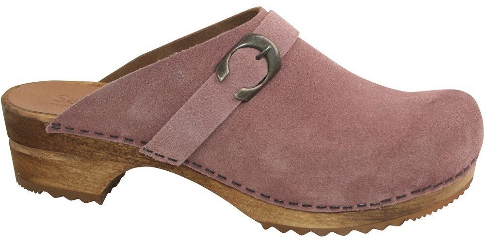 חום ורדרד סולית עץ Sanita Hedi Clogs