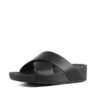 לולו קרוס סלייד שחור פיטפלופ FITFLOP
